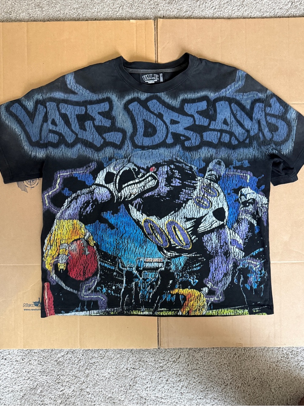 Vans Black 'Vans Dreams' Graphic Short Sleeve Tee